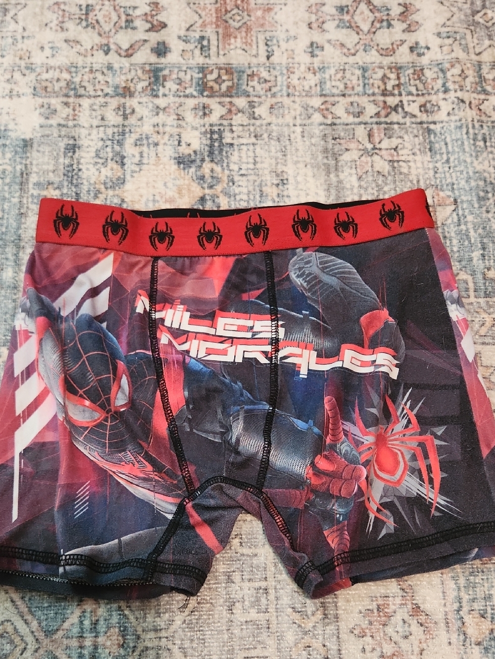 Marvel Boys Spider-Man Graphic Red & Black Boxer Briefs